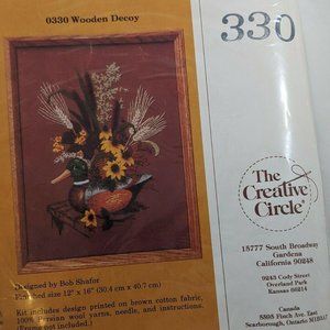 Vintage The Creative Circle Embroidery Kit Duck